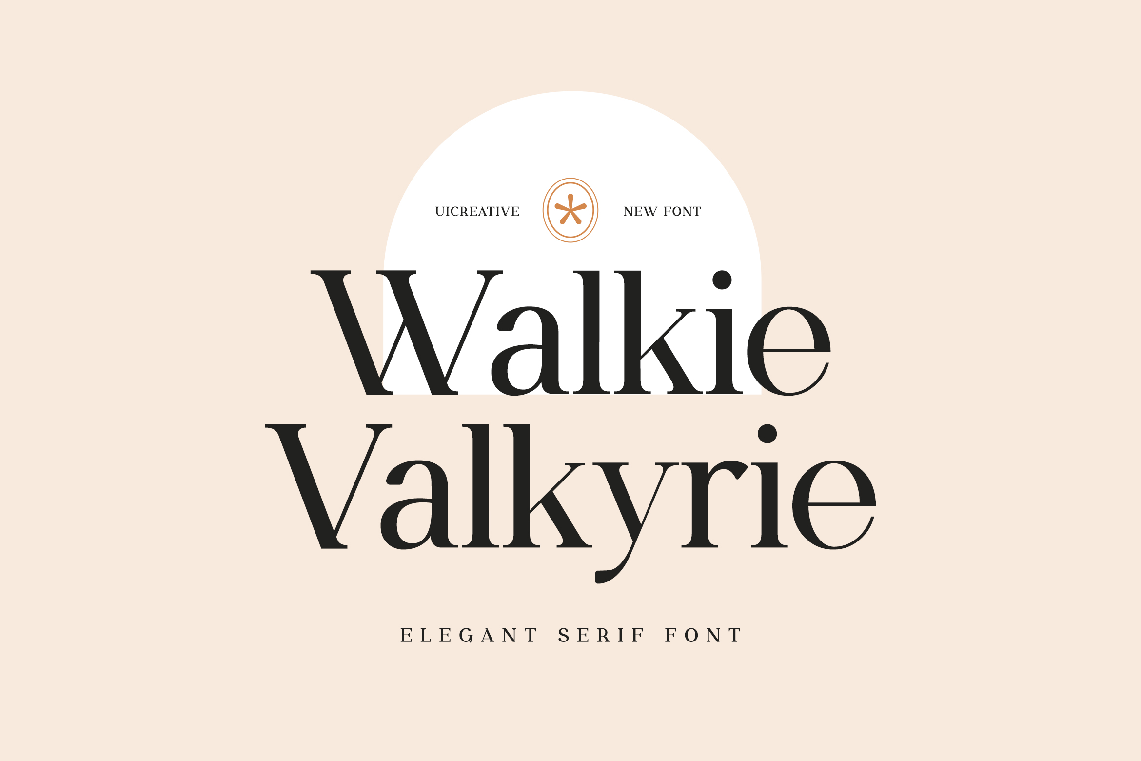 Example font Walkie Valkyrie #1